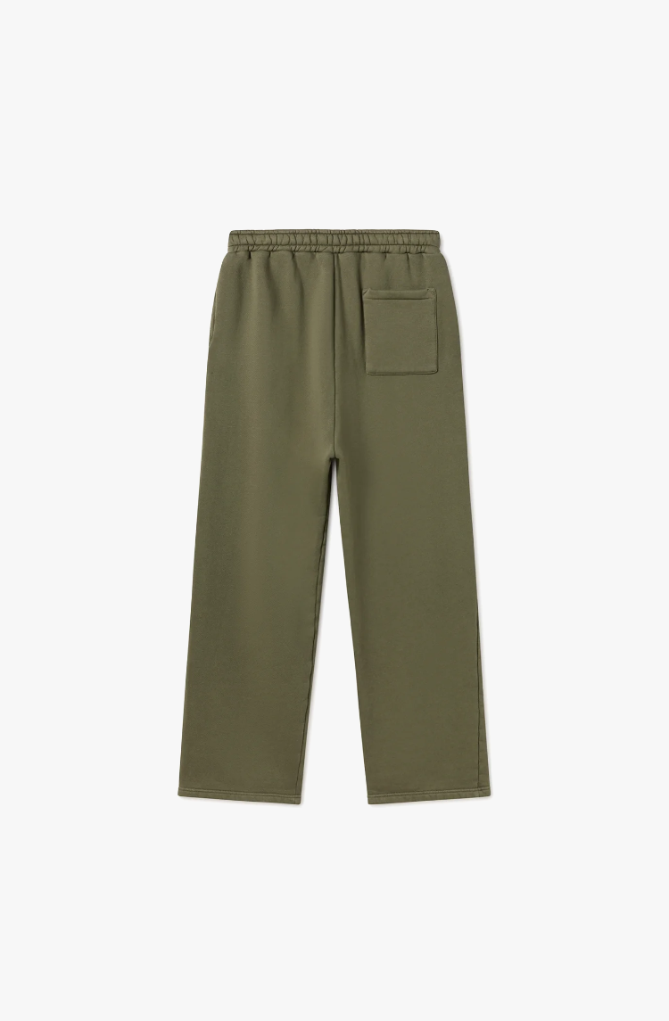 450 GSM 'ARMY OLIVE' STRAIGHT-LEG PANTS