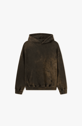 600 GSM 'BLEACH BLACK' HOODIE