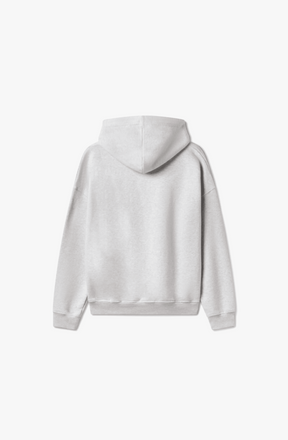 600 GSM 'LIGHT HEATHER GRAY' HOODIE