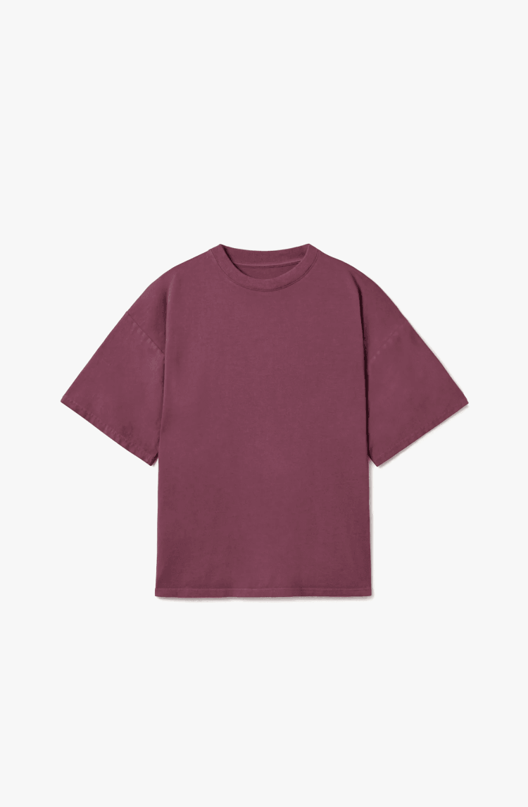 300 GSM 'BURGUNDY' T-SHIRT