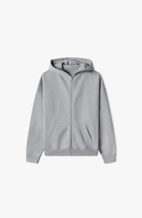 600 GSM 'NEUTRAL GRAY' ZIPPER