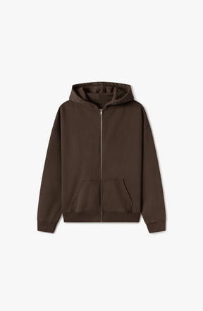 600 GSM 'DARK CHOCOLATE' ZIPPER