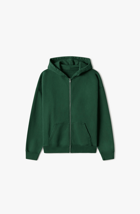 600 GSM 'PINE GREEN' ZIPPER