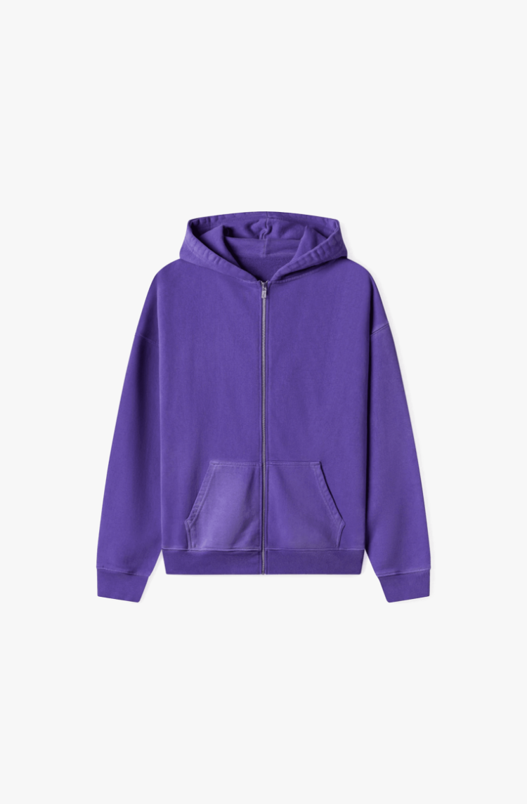 600 GSM 'DEEP PURPLE' ZIPPER