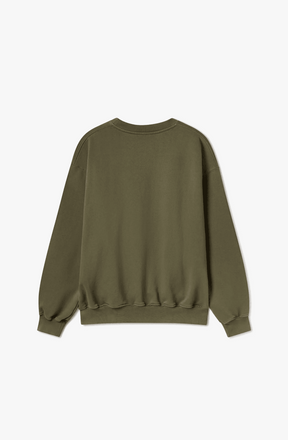 600 GSM 'ARMY OLIVE' CREWNECK