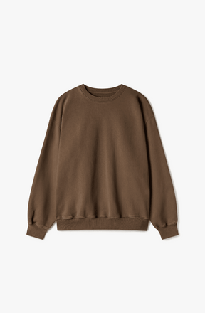 600 GSM 'MOCHA BROWN' CREWNECK