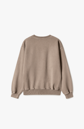 600 GSM 'VINTAGE TAUPE' CREWNECK