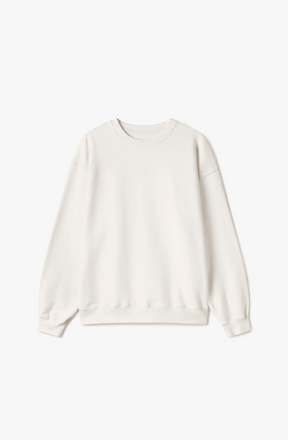 600 GSM 'BONE WHITE' CREWNECK