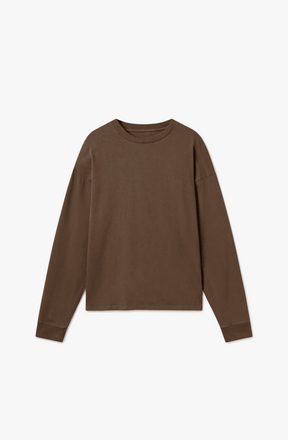 300 GSM 'MOCHA BROWN' LONGSLEEVE