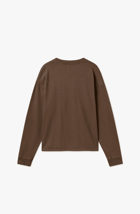 300 GSM 'MOCHA BROWN' LONGSLEEVE