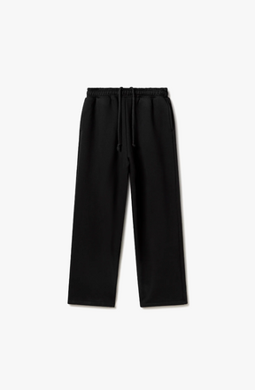 450 GSM 'JET BLACK' STRAIGHT-LEG PANTS