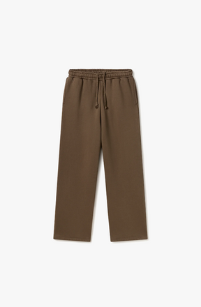 450 GSM 'MOCHA BROWN' STRAIGHT-LEG PANTS