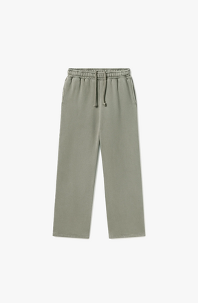 450 GSM 'VINTAGE OLIVE' STRAIGHT-LEG PANTS