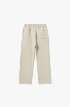 450 GSM 'ECRU' STRAIGHT-LEG PANTS