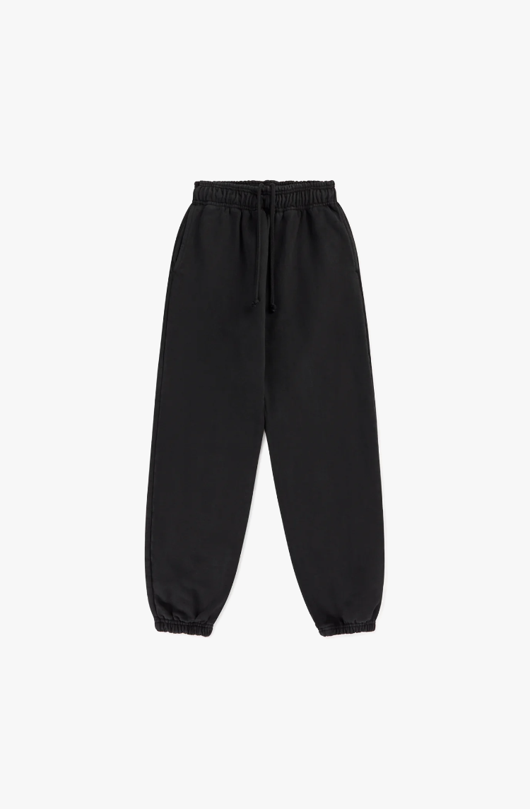 600 GSM 'JET BLACK' SWEATPANTS