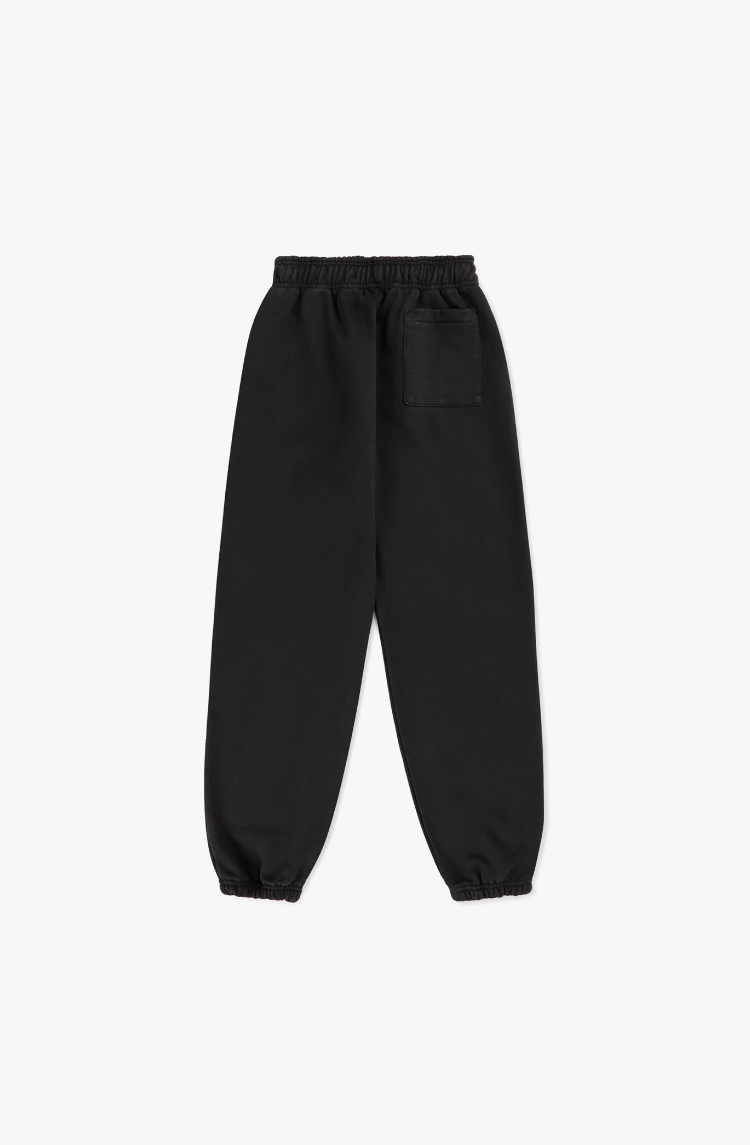 600 GSM 'JET BLACK' SWEATPANTS