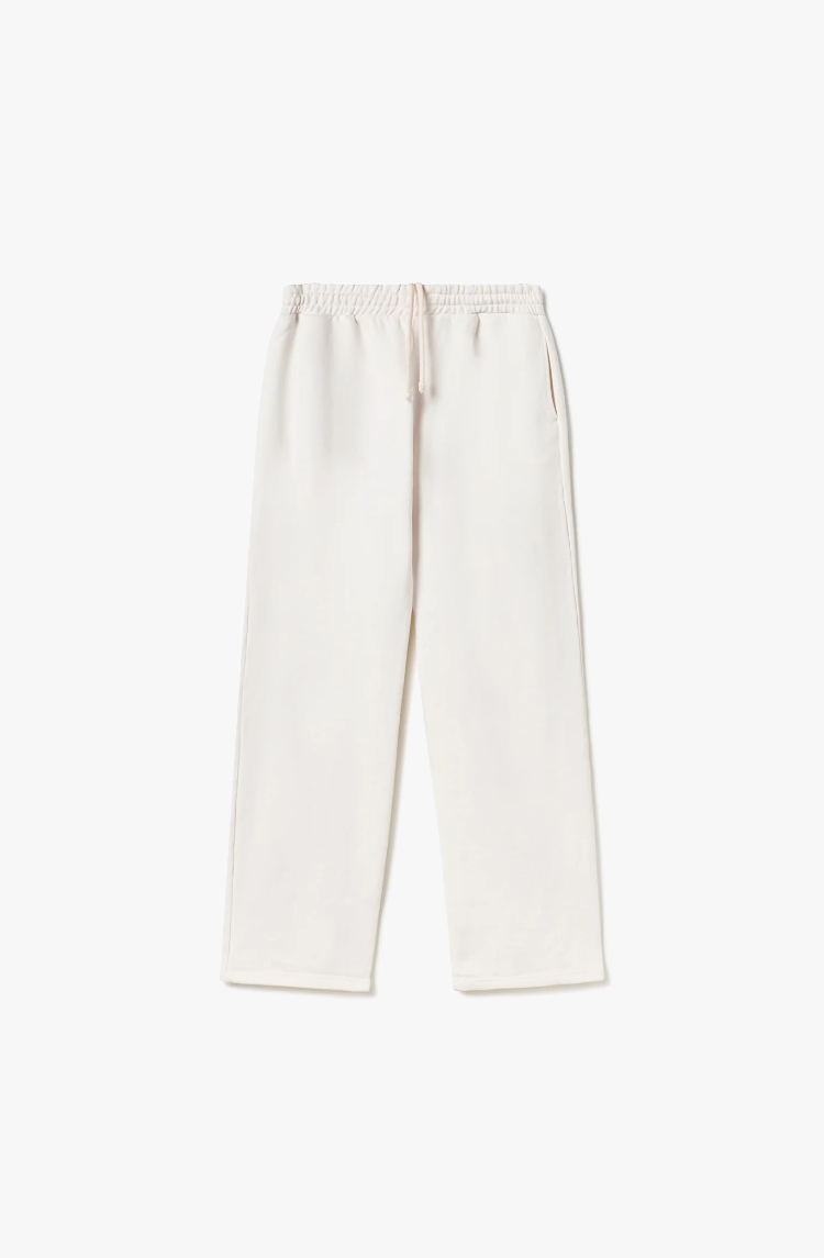 600 GSM 'BONE WHITE' STRAIGHT-LEG PANTS