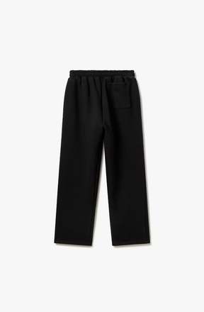 600 GSM 'JET BLACK' STRAIGHT-LEG PANTS