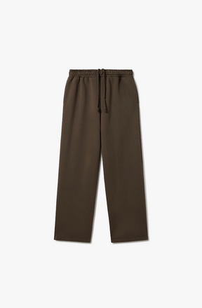 600 GSM 'MOCHA BROWN' STRAIGHT-LEG PANTS